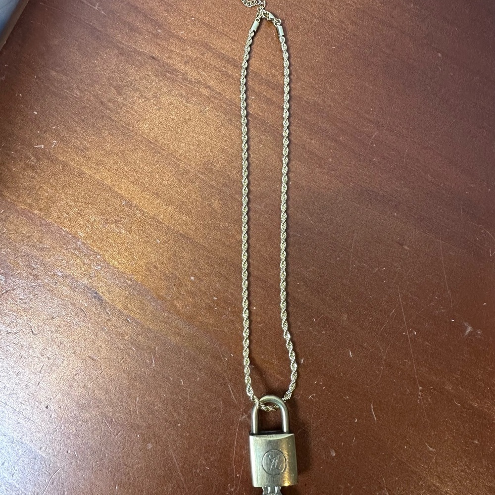 Louis Vuitton Lock n Key on Necklace